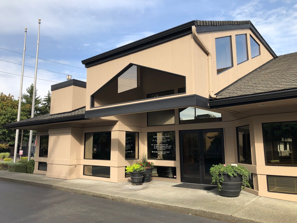 Auburn office building main entrance exterior
